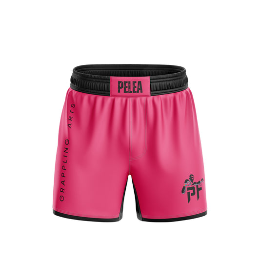 Pink and Black Pelea High Cut Shorts