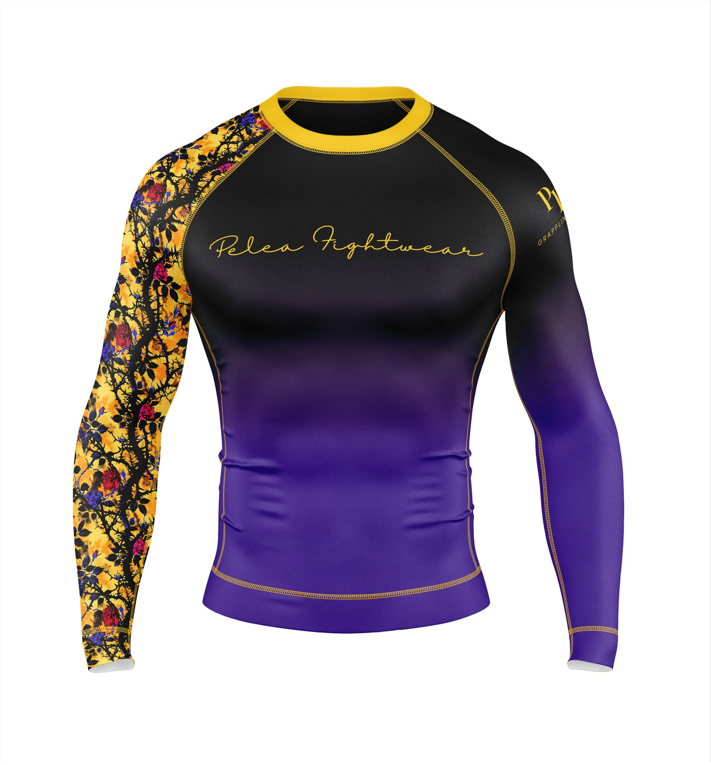 Geisha's Garden Rash Guard: Balance the warrior's resolve and the Geisha's elegance.