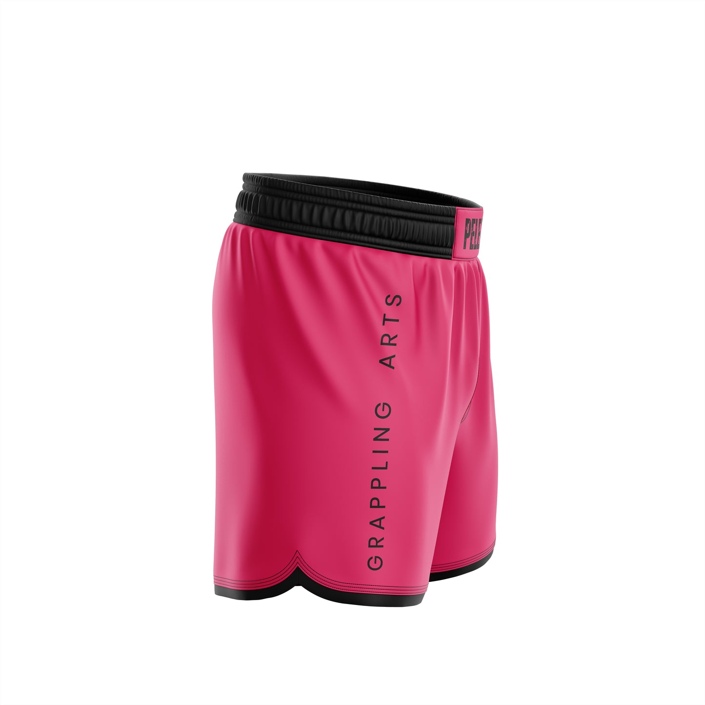 Pink and Black Pelea High Cut Shorts