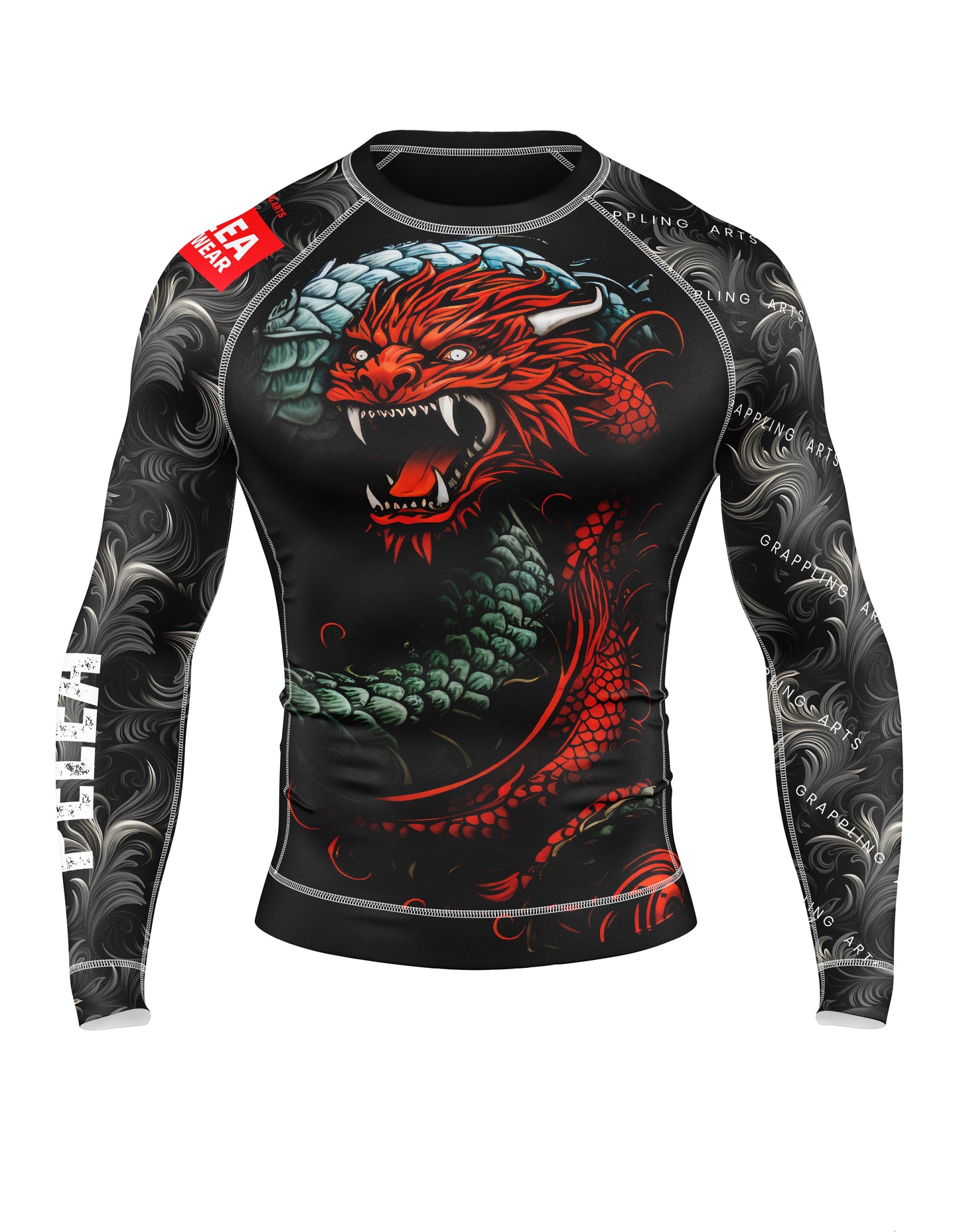 Embrace the Dragon: Dragonfire Grip Rash Guard